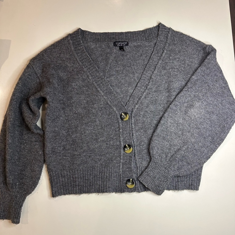 Topshop oversized v-neck cardigan